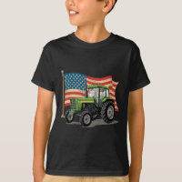 Agriculture Farm Tractor Usa Flag Tractor American