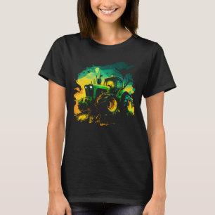 Agriculture farmers driving thick trekkers tractor T-Shirt