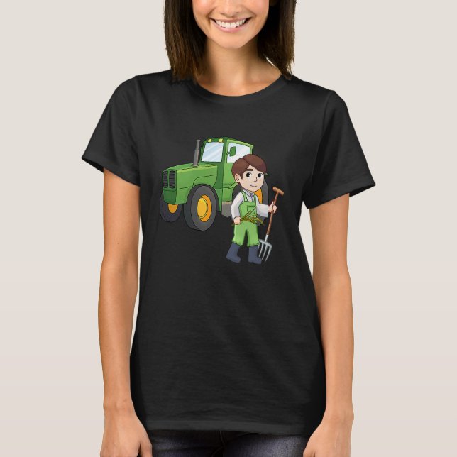Agronomist tractor agriculture tractor driver farm T-Shirt (Front)