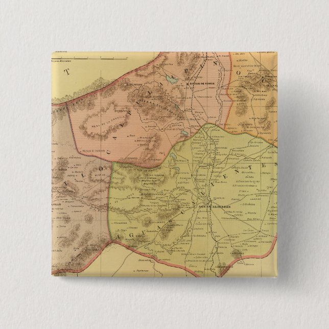 Aguascalientes 15 Cm Square Badge (Front)