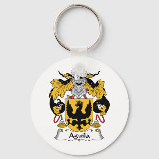 Aguila Family Crest Key Ring