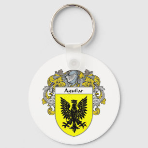 Aguilar Coat of Arms (Mantled) Key Ring