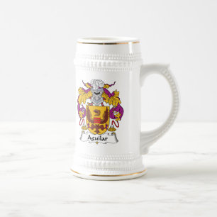 Aguilar Family Crest Beer Stein