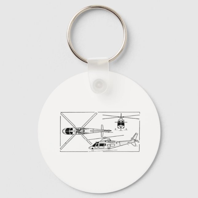 Agusta 109 key ring (Front)