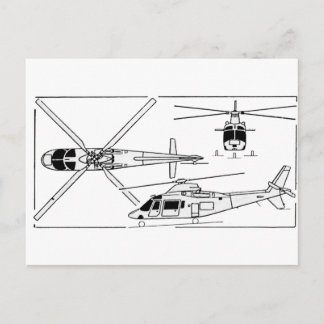 Agusta 109 postcard