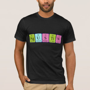 Agustin periodic table name shirt