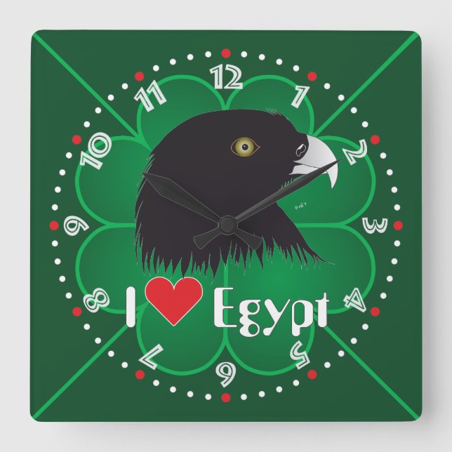 Ägypten - Egypt Uhr Square Wall Clock (Front)