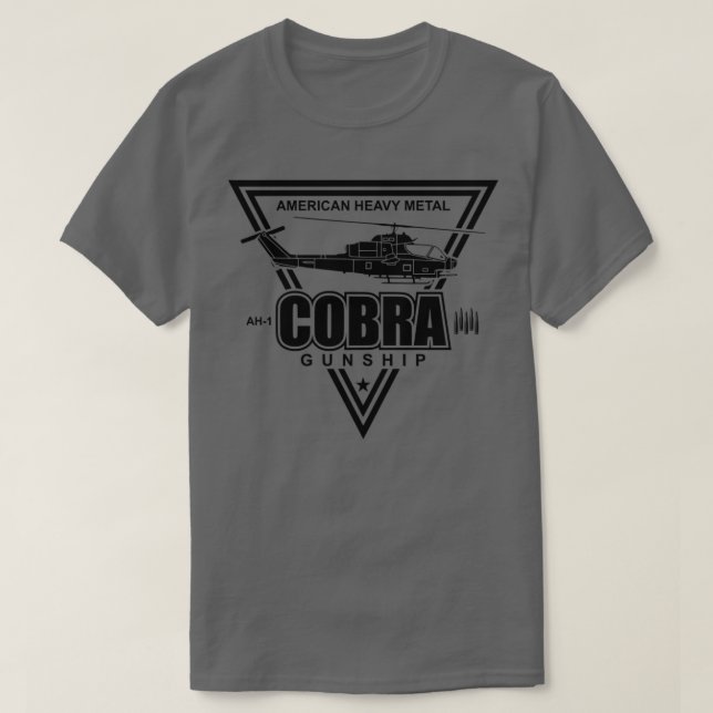 AH1 Cobra Gunship  T-Shirt (Design Front)