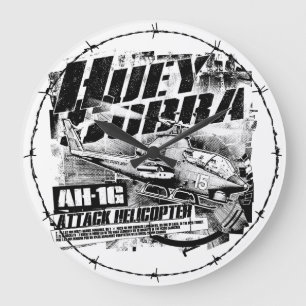 AH-1G HueyCobra Large Clock Acrylic Wall Clock