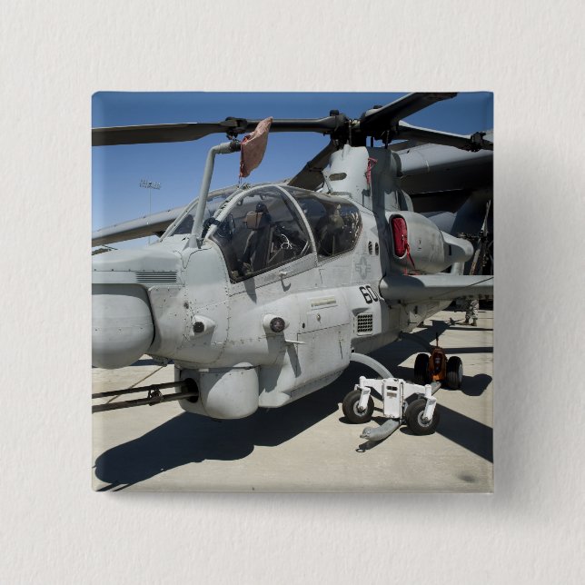 AH-1Z Super Cobra attack helicopter 15 Cm Square Badge (Front)