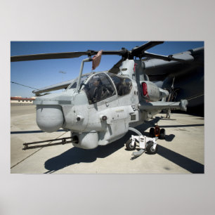 AH-1Z Super Cobra attack helicopter Poster