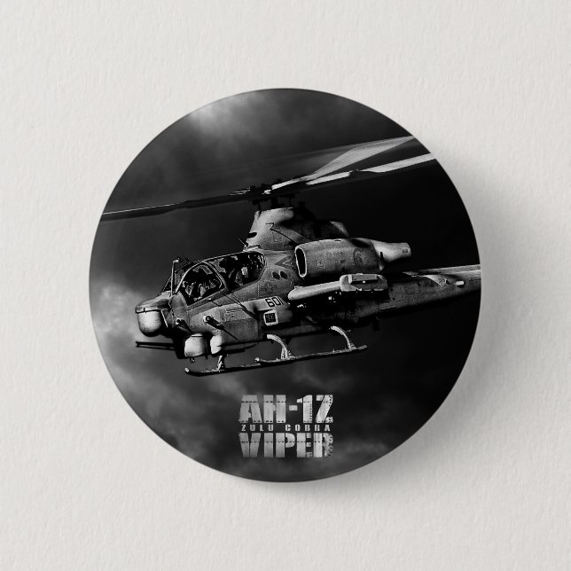 AH-1Z Viper 6 Cm Round Badge (Front)