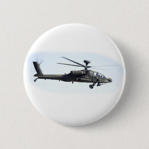 AH-64 Apache 6 Cm Round Badge