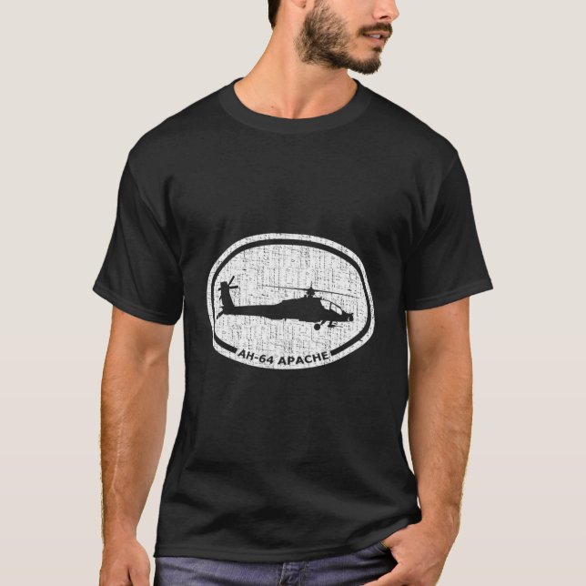 Ah-64 Apache Attack Helicopter T-Shirt (Front)