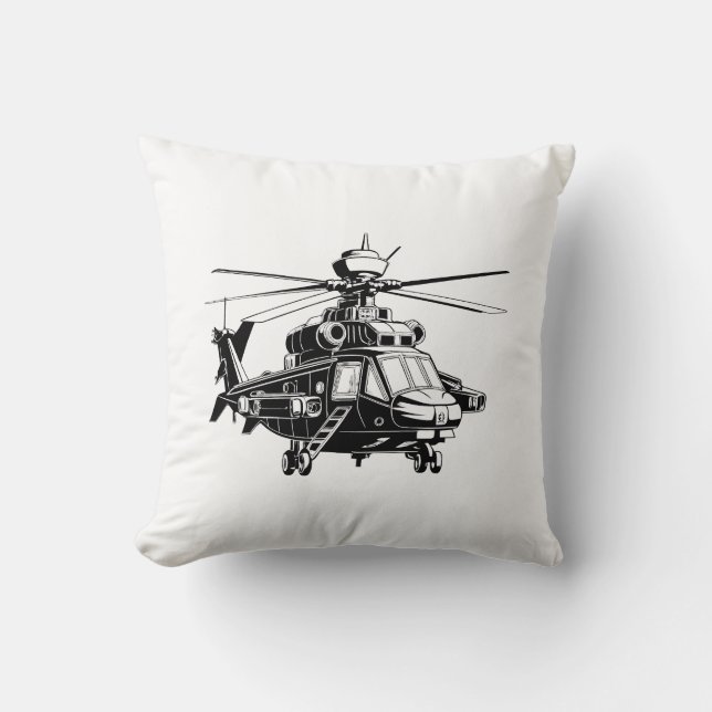 Ah 64 Apache Helicopter Cushion (Front)