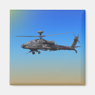 AH-64 Apache Helicopter Magnet