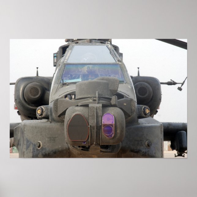 AH-64 Apache Helicopter Poster (Front)