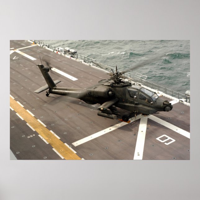 AH-64  Apache  Helicopter Poster (Front)