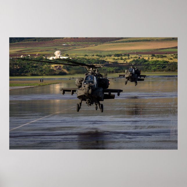 AH-64 Apache Helicopters Poster (Front)