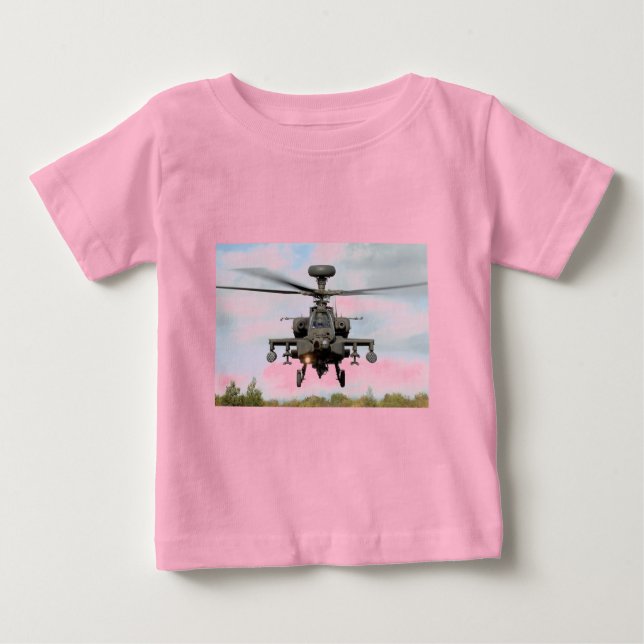ah 64 apache longbow helocopter military baby T-Shirt (Front)
