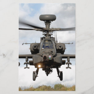 ah 64 apache longbow helocopter military stationery