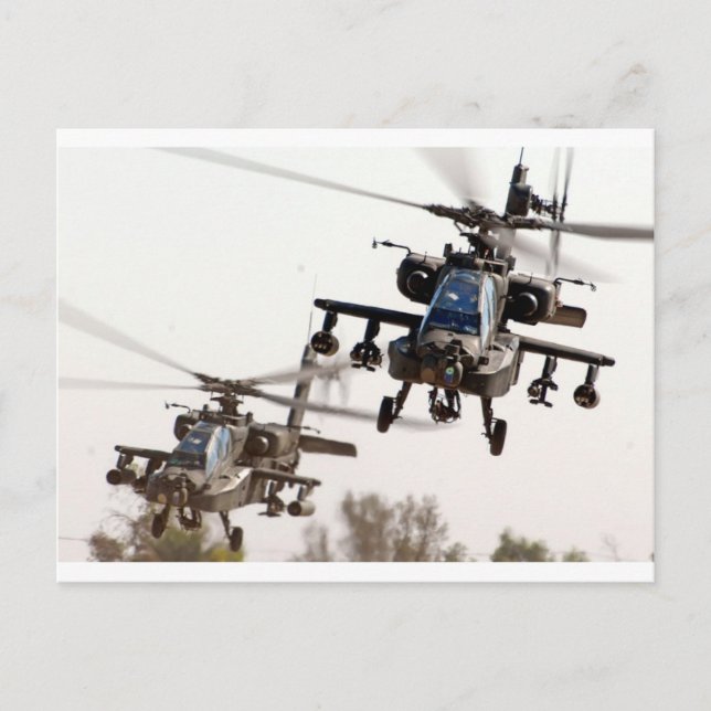 AH-64 Apache Postcard (Front)