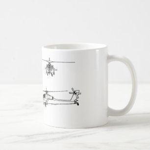 AH-64 blueprint Coffee Mug