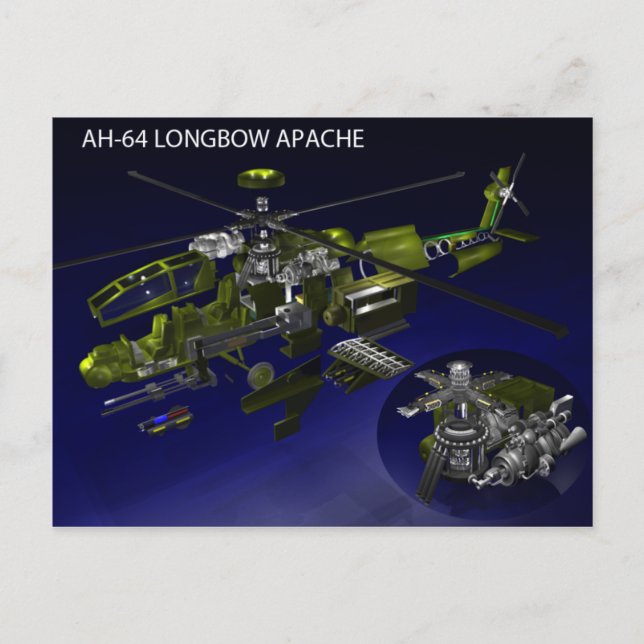 AH-64 Longbow Apache Postcard (Front)