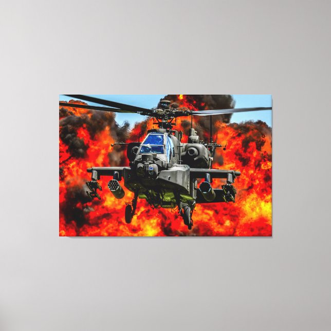 AH-64E APACHE GUARDIAN 32x48 Canvas Print (Front)