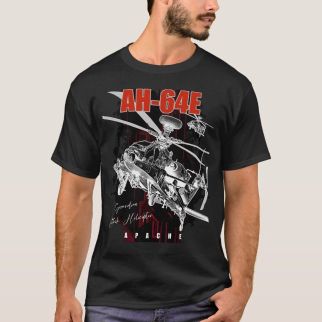 AH-64E Apache Guardian attack helicopter  T-Shirt (Front)
