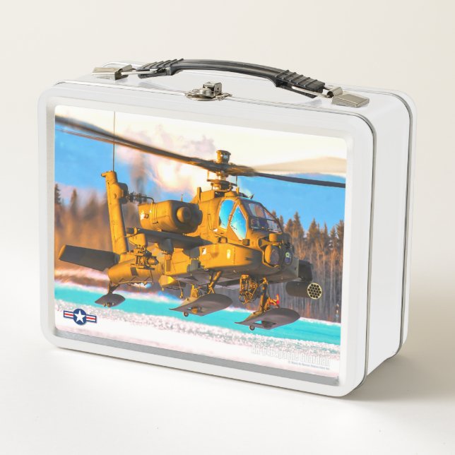 AH-64E APACHE GUARDIAN METAL LUNCH BOX (Front)