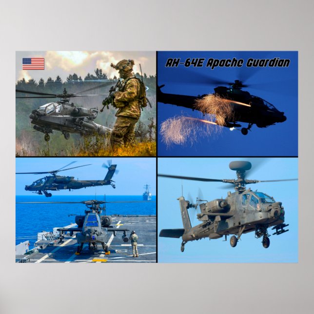 AH-64E APACHE GUARDIAN POSTER (Front)
