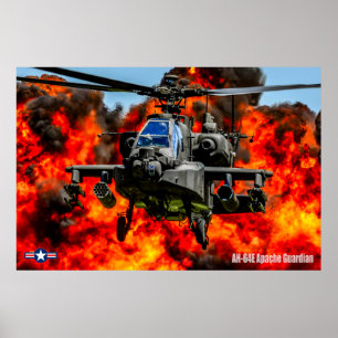 AH-64E APACHE GUARDIAN POSTER