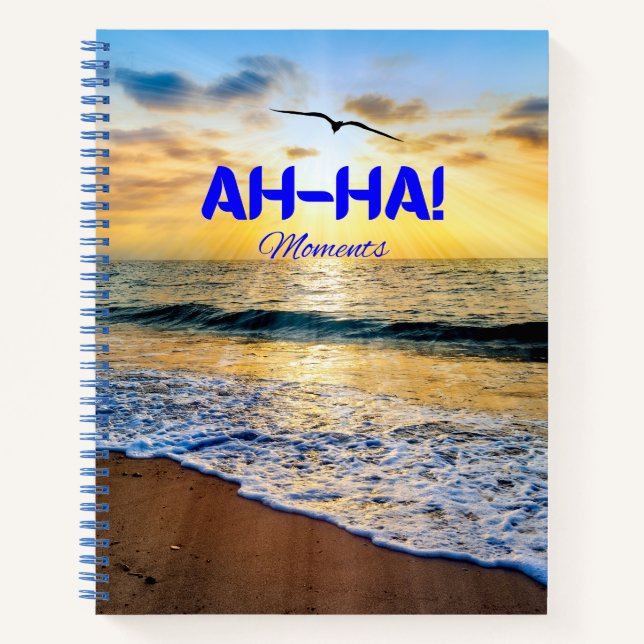 Ah Ha! Moments Journal diary notebook  (Front)