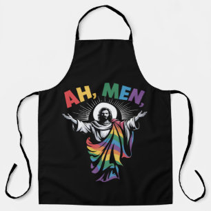 Ah Men Funny LGBT Gay Pride Apron