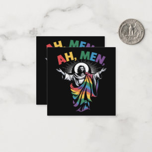 Ah Men Funny LGBT Gay Pride Card