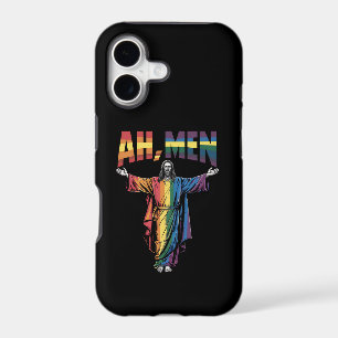 Ah Men Funny LGBT Gay Pride Jesus Christian