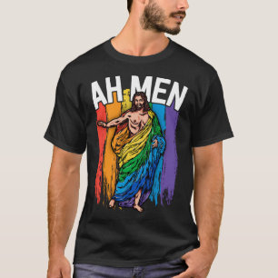 Ah Men Gay Jesus Shirt Funny Lgbtq Shirts Gifts Ra