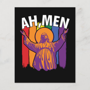 Ah Men LGBT Gay Pride Jesus Peace