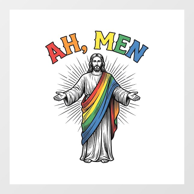 Ah Men Rainbow Religious Vintage (Sheet)