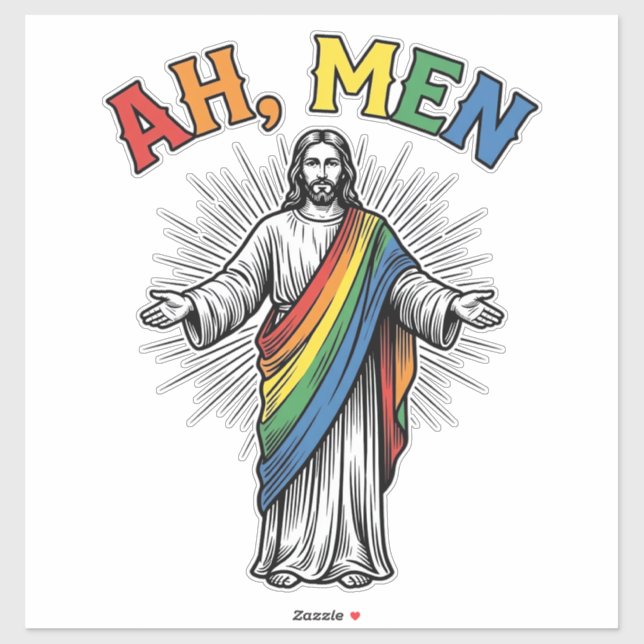 Ah Men Rainbow Religious Vintage (Sheet)