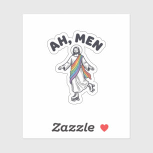 Ah Men Roller Skating Faith Vector Design_1