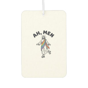 Ah Men Roller Skating Faith Vector Design_1 Car Air Freshener