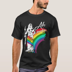 Ah Men Support LGBTQ Gay Pride Month Cute Gay For  T-Shirt