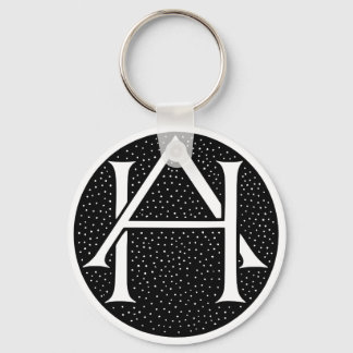 AH Monogram for the initials / letters AH. Key Ring