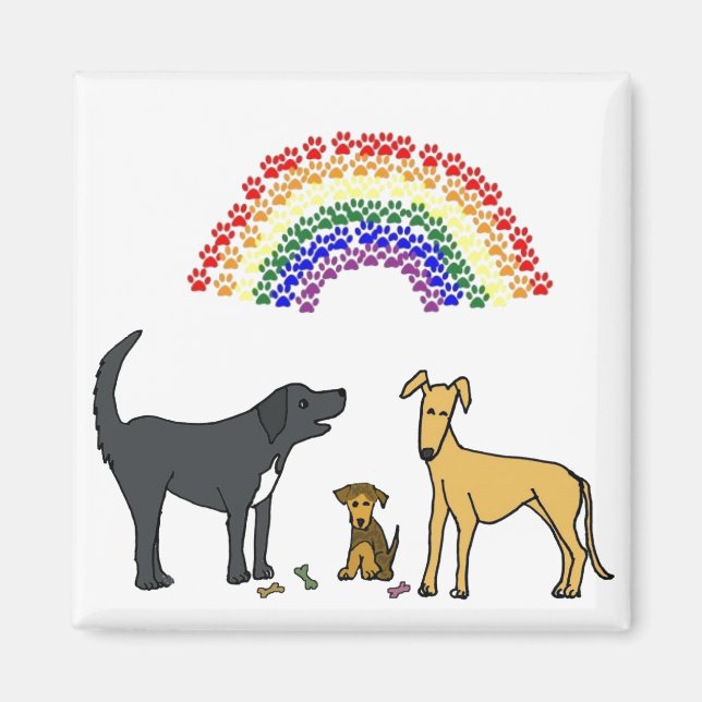 AH- Pups and Rainbow magnet (Front)
