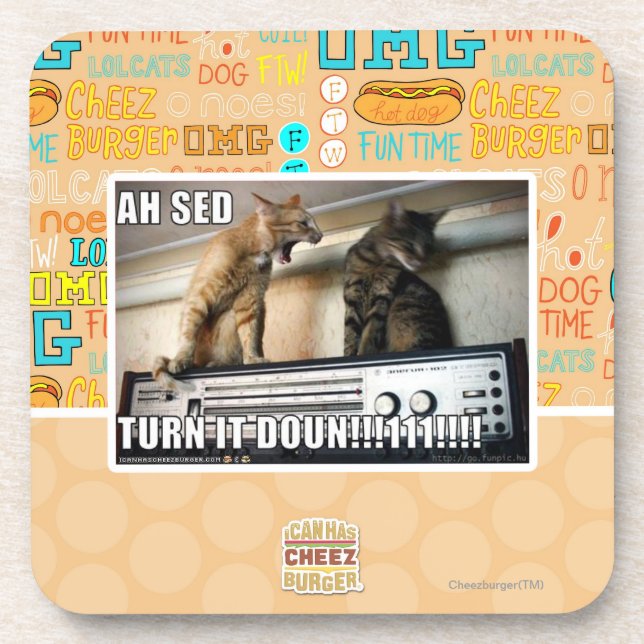 Ah Sed Turn it Down!! Coaster (Front)