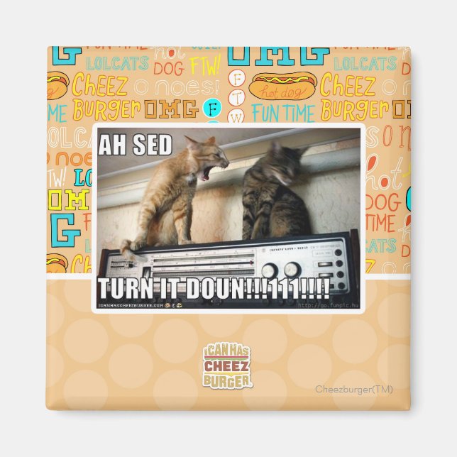 Ah Sed Turn it Down!! Magnet (Front)