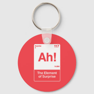 Ah The Element Of Surprise - Funny Chemistry  Key Ring