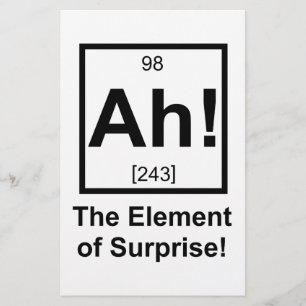 Ah the Element of Surprise Periodic Element Symbol